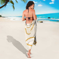 Aloha Lei Mikioi Sarong Gold Polynesian Tribal Tatau Pattern