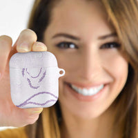 Aloha Lei Mikioi AirPods Case Purple Polynesian Tribal Tatau Pattern - Polynesian Pride