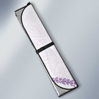Aloha Lei Mikioi Auto Sun Shade Purple Polynesian Tribal Tatau Pattern - Polynesian Pride
