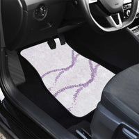 Aloha Lei Mikioi Car Mats Purple Polynesian Tribal Tatau Pattern