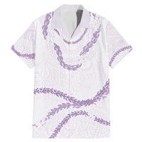 Aloha Lei Mikioi Family Matching Mermaid Dress and Hawaiian Shirt Purple Polynesian Tribal Tatau Pattern