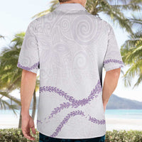 Aloha Lei Mikioi Hawaiian Shirt Purple Polynesian Tribal Tatau Pattern