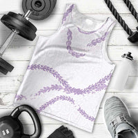 Aloha Lei Mikioi Men Tank Top Purple Polynesian Tribal Tatau Pattern