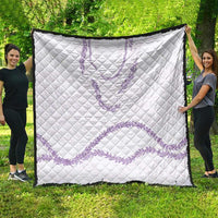 Aloha Lei Mikioi Quilt Purple Polynesian Tribal Tatau Pattern