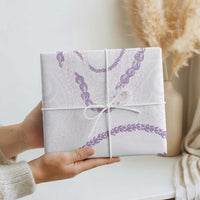 Aloha Lei Mikioi Wrapping Paper Purple Polynesian Tribal Tatau Pattern - Polynesian Pride