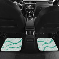 Aloha Lei Mikioi Car Mats Sage Green Polynesian Tribal Tatau Pattern