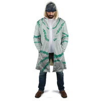 Aloha Lei Mikioi Cloak Sage Green Polynesian Tribal Tatau Pattern - Polynesian Pride