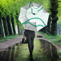 Aloha Lei Mikioi Umbrella Sage Green Polynesian Tribal Tatau Pattern - Polynesian Pride