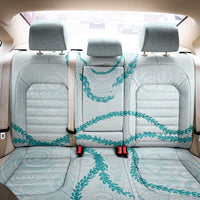 Aloha Lei Mikioi Back Car Seat Cover Teal Polynesian Tribal Tatau Pattern