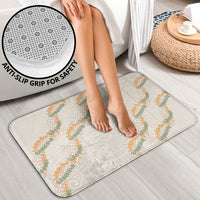 Aloha Pakalana and Puakenikeni Lei Bathroom Set Beige Hawaiian Pattern - Polynesian Pride