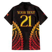 Custom Papua New Guinea Cricket Family Matching Long Sleeve Bodycon Dress and Hawaiian Shirt Go Barramundis