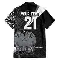 Custom Papua New Guinea Cricket Family Matching Off Shoulder Maxi Dress and Hawaiian Shirt Tribal Bird of Paradise Tattoo