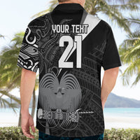 Custom Papua New Guinea Cricket Hawaiian Shirt Tribal Bird of Paradise Tattoo LT9 - Polynesian Pride