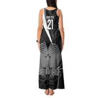 Custom Papua New Guinea Cricket Tank Maxi Dress Tribal Bird of Paradise Tattoo LT9 - Polynesian Pride