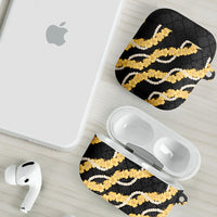 Aloha Melemele Hibiscus Pikake Lei AirPods Case Hawaiian Quilt Pattern