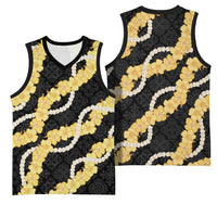 Aloha Melemele Hibiscus Pikake Lei Basketball Jersey Hawaiian Quilt Pattern LT9 - Polynesian Pride