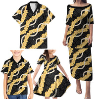 Aloha Melemele Hibiscus Pikake Lei Family Matching Puletasi and Hawaiian Shirt Hawaiian Quilt Pattern