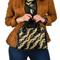 Aloha Melemele Hibiscus Pikake Lei Shoulder Handbag Hawaiian Quilt Pattern