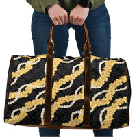 Aloha Melemele Hibiscus Pikake Lei Travel Bag Hawaiian Quilt Pattern