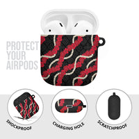 Aloha Ula'ula Hibiscus Pikake Lei AirPods Case Hawaiian Quilt Pattern LT9 - Polynesian Pride