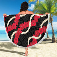 Aloha Ula'ula Hibiscus Pikake Lei Beach Blanket Hawaiian Quilt Pattern LT9 - Polynesian Pride