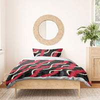 Aloha Ula'ula Hibiscus Pikake Lei Bedding Set Hawaiian Quilt Pattern LT9 - Polynesian Pride