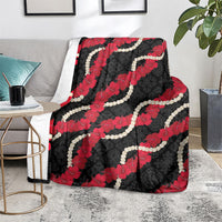 Aloha Ula'ula Hibiscus Pikake Lei Blanket Hawaiian Quilt Pattern LT9 - Polynesian Pride