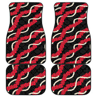 Aloha Ula'ula Hibiscus Pikake Lei Car Mats Hawaiian Quilt Pattern LT9 - Polynesian Pride