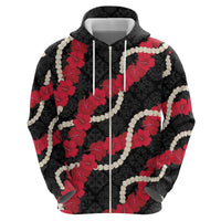 Aloha Ula'ula Hibiscus Pikake Lei Hoodie Hawaiian Quilt Pattern