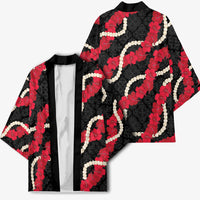 Aloha Ula'ula Hibiscus Pikake Lei Kimono Hawaiian Quilt Pattern LT9 - Polynesian Pride
