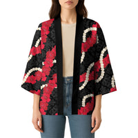 Aloha Ula'ula Hibiscus Pikake Lei Kimono Hawaiian Quilt Pattern LT9 - Polynesian Pride