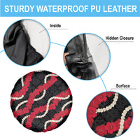 Aloha Ula'ula Hibiscus Pikake Lei Spare Tire Cover Hawaiian Quilt Pattern