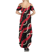 Aloha Ula'ula Hibiscus Pikake Lei Summer Maxi Dress Hawaiian Quilt Pattern