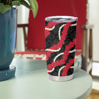 Aloha Ula'ula Hibiscus Pikake Lei Tumbler Cup Hawaiian Quilt Pattern
