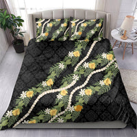 Puakenikeni Anthurium Pikake Lei Bedding Set Hawaiian Quilt Pattern LT9 - Polynesian Pride