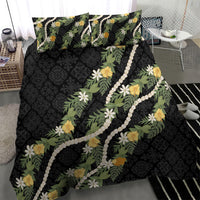 Puakenikeni Anthurium Pikake Lei Bedding Set Hawaiian Quilt Pattern LT9 - Polynesian Pride