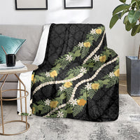 Puakenikeni Anthurium Pikake Lei Blanket Hawaiian Quilt Pattern LT9 - Polynesian Pride