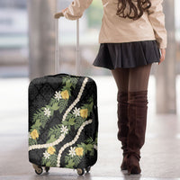 Puakenikeni Anthurium Pikake Lei Luggage Cover Hawaiian Quilt Pattern LT9 - Polynesian Pride