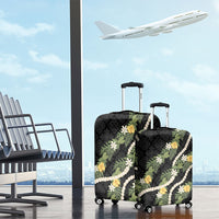 Puakenikeni Anthurium Pikake Lei Luggage Cover Hawaiian Quilt Pattern LT9 - Polynesian Pride