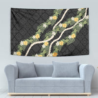 Puakenikeni Anthurium Pikake Lei Tapestry Hawaiian Quilt Pattern LT9 - Polynesian Pride