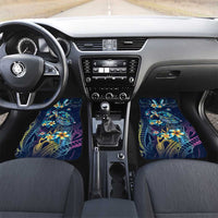 Plumeria Turtles Traditional Tribal Car Mats