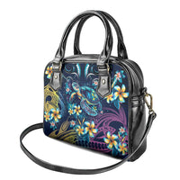 Plumeria Turtles Traditional Tribal Shoulder Handbag