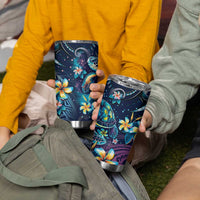 Plumeria Turtles Traditional Tribal Tumbler Cup