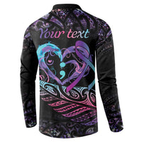 Personalised Your Life Matters Button Sweatshirt Suicide Prevention Awareness Semicolon Heart