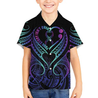 Personalised Your Story Isn't Over Family Matching Tank Maxi Dress and Hawaiian Shirt Suicide Prevention Awareness Semicolon Heart