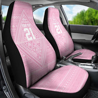 Custom New Zealand Basketball Indigenous Car Seat Cover - Polynesian Pride