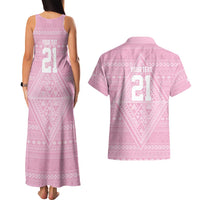 Custom New Zealand Basketball Indigenous Couples Matching Tank Maxi Dress and Hawaiian Shirt LT9 - Polynesian Pride