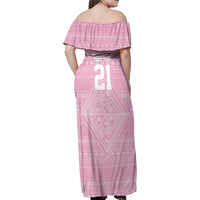 Custom New Zealand Basketball Indigenous Family Matching Off Shoulder Maxi Dress and Hawaiian Shirt LT9 - Polynesian Pride