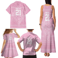 Custom New Zealand Basketball Indigenous Family Matching Tank Maxi Dress and Hawaiian Shirt - Polynesian Pride