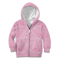 Custom New Zealand Basketball Indigenous Kid Hoodie - Polynesian Pride